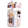 sanipoe 360 Degree Spinning Makeup Organizer, sanipoe Adjustable Makeup Carousel Round Rotating Storage Stand Rack, Large Capacity Ondisplay Shelf Cosmetics Organizer, Great for Countertop and Bathroo