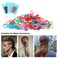 Anself-Mini Hair Bands Soft Elastic Bands for Kids Girls Hair Braiding Disposable Hair Bands for Fine Hair