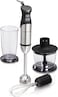 Hamilton Beach 5 In 1 Stainless Steel Hand Blender, Powerful Turbo Boost With Variable Speeds, Chopper, Mixer, Food Processor, Smoothie Maker, 160 Watts, 59769G-Sau