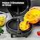 Geepas 1000W Omelette Maker, Dual Electric Non-Stick Egg Cooker, Automatic Temperature Control &amp; Power Light Multi Cooker For Omelettes, Fried, Poached &amp; Scrambled Eggs, Cool Touch - 2 Year Warranty
