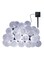 Generic 20 Leds Crystal Ball Solar Lamp String Lights White