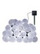 Generic 20 Leds Crystal Ball Solar Lamp String Lights White