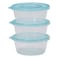 Lock And Lock  Ez Lock Pastel Round Food Container 350ml x3