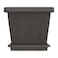 Cosmoplast Cedargrain Square Planter With Tray Dark Brown 20L
