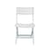 Esqube Adults Folding Chair, Patio Lawn Garden Chair, White