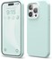 elago Liquid Silicone for iPhone 15 PRO case cover Full Body Protection, Shockproof, Slim, Anti-Scratch Soft Microfiber Lining - Mint