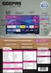 Geepas 55&amp;quot; VIDAA Professional TV- GLED5509SVUHD  Smart Voice Control, 4K Ultra HD, Smart TV with Frameless Design  With Remote Control, HDMI and USB Ports