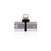 Docooler - Lightning to Dual Lightning Earphone Charging Cable Lightning Audio Cable T Shape Audio Adapter Earphone Charge Converter for iPhone(Silver)