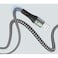 AFRA USB Charging Cable, 2.4A, Nylon-Braided Jacket, With Data Transmission, USB A To iPhone Connector, 1 Meter Length, Durable, Heat Resistant, Compatible With iPhone, iPad, iPod AF-0003LIGC