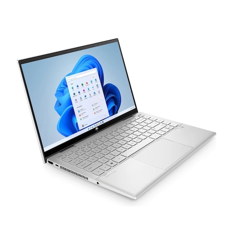 HP 14-dy0009ne x360 Laptop - Intel Core i7-1165G7 - 512GB SSD - 8GB RAM - 14-inch - Intel Iris Xe - Windows 11 - Silver