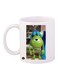 Monsters Inc Printed Mug White/Green/Blue Standard Size