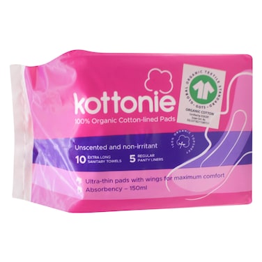 KOTTONIE 100% ORGANIC PADS 10S