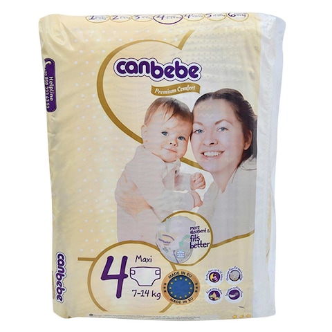 Canbebe Premium Comfort Baby Diaper Size 4  38 Count 7-14KG