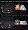 Car Detachable Grocery Box Black Medium Holder Organizer Trunk Leather Made Placed in the Car Boot (black, middle(50 * 33 * 30cm))