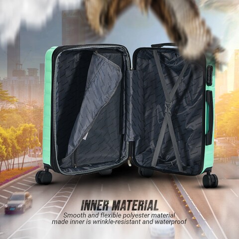 STARLIFE Suitcase Set of 4 PCS ABS Hardside Travel Luggage Bag 20/24/28/32 Inches