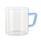 BOROSIL COLOUR MUG 190ML BLUE HANDLE, BVCM190BL02, 2PCS SET, 190ML