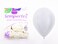 Sempertex 50pcs, 12'' Round Balloons, 20000826 Solid White Latex Balloon 12"-1 Pc