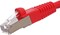 DKURVE CAT6A SSTP/SFTP Booted 10Gigabit/Sec 550MHZ Copper Ethernet Cable -  Patch cord  3 Meter Red Color