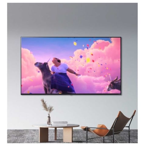 LG NanoCell TV 55 inch NANO77 Series, New 2022, Cinema Screen Design 4K Active HDR webOS22 with ThinQ AI - 55NANO776QA