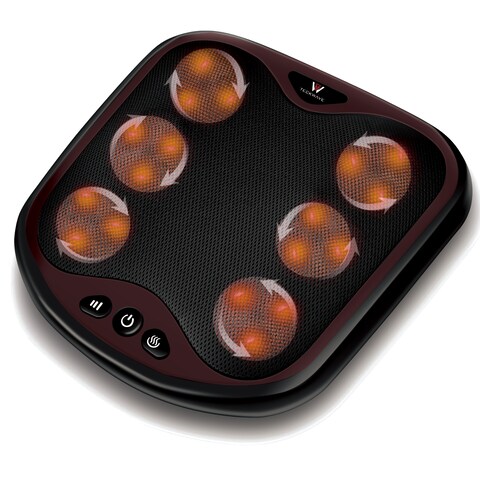 TECKWAVE Foot &amp; Back Massager Machine with Heat with Washable &amp; Durable Cover with Adjustable Intensity Level