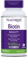 Natrol Biotin Beauty Tablets, Promotes Healthy Hair, Skin And Nails, Helps Support Energy Metabolism, Helps Convert Food Into Energy, Maximum Strength, 10, 000Mcg, 200Count