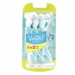 Buy Gillette Venus 3 Sensitive Skin Elixir Razor With Blade 4+2 Free in Kuwait