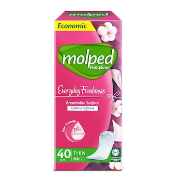 مولبد علبة فوط يومية منعشة إقتصادية - 40 قطعة