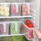 3 Pcs 5.0L Kitchen Storage Box Kitchen Storage Container Tray Refrigerator Storage Box Fruits Vegetable Storage Box Pantry Bathroom Storage Box