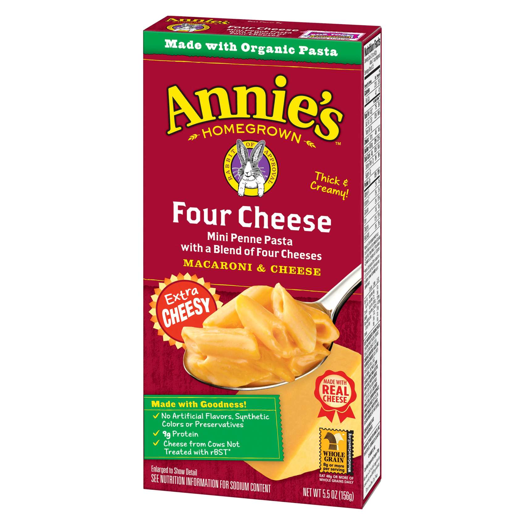 Annies Macaroni And Cheese Four Cheese Pasta 156g