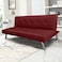 In House Sandi 2 In 1 Sofabed Linen Upholstered - Burgundy
