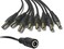 DC 1 to 8 Power Splitter Adapter Cable for Security CCTV Camera