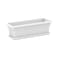 Cosmoplast Rectangular Planter With Tray White 46cm
