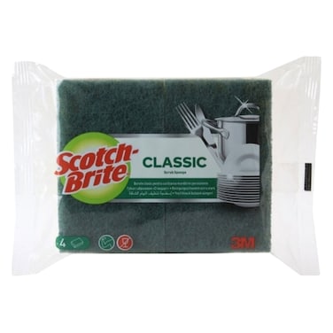 Scotch Brite Classic Dish Sponge 4 Pieces