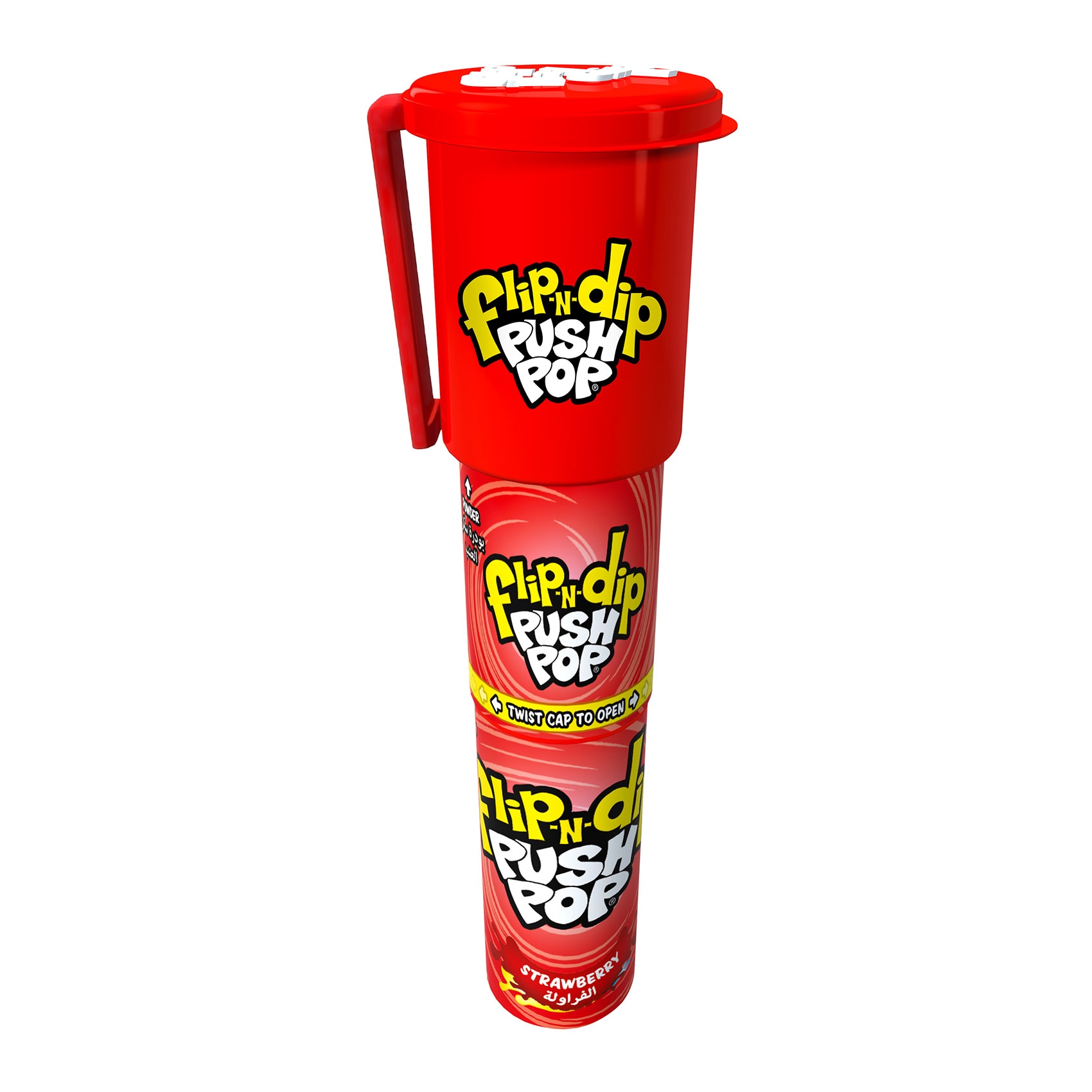 Buy Bazooka Flip N Dip Push Pop Strawberry Flavour Candy 25g