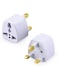 Generic 2 Pieces Universal Power Plug For UAE/KSA/UK/HK, 3 Pin Travel Adapter Power Converter Socket For Us/Au/Jp/Cn
