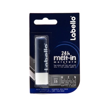 Labello 24-Hour Melt-in Moisture Men Active Lip Balm SPF15 4.8g