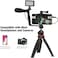 DMK Power Coopic Vk-01 Smartphone Phone Video Film Making Recording Microphone Kit Filmmaker Mini Tripod With Shotgun Video Mic Video Rig For Iphone 11 Pro Max X 8 Plus 7 Plus Samsung Huawei Etc.