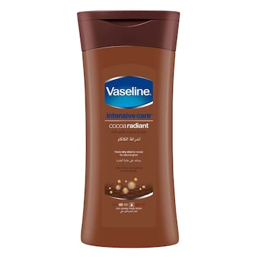 VASELINE Intensive Care Body Lotion for Dry to Very Dry Skin, Cocoa Radiant, Fast-Absorbing, 72hr Moisturising, 400ml