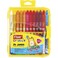 Flair Creative Non-Toxic and Safe for Children 24 pc Jumbo Triangular Wax Crayons Set of 24 Shades