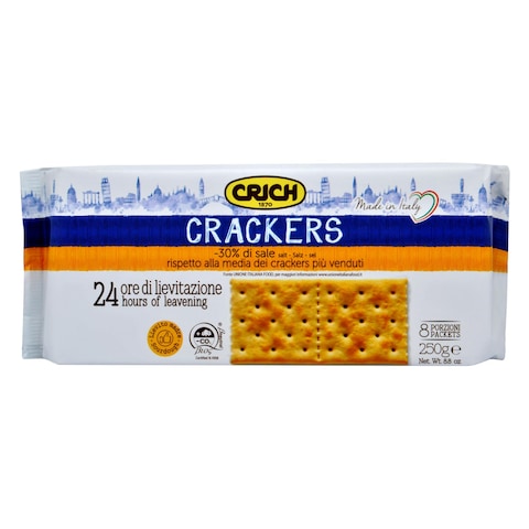 CRICH CRACKERS 30% LESS SALT - 250G