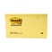 3M Postit Notes Canary Yellow 655. 3 × 5 بوصة 76 مم × 127 مم، 100 ورقة، وحدة واحدة