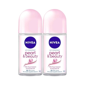 Nivea Deodorant Roll On Female Pearl & Beauty 50mlx2 Pieces