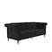 In House Serena 2 In 1 Sofabed Velvet Upholstered - Black
