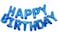 Gulfdealz - Gulfdealz Happy Birthday Letter Foil Balloon For Birthday Party Supplies, Letter Balloon Size (16 Inches), Foil Material - Blue