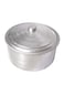Ayda Aluminium Hammered Basrai Tope Cooking Pot Silver 30cm