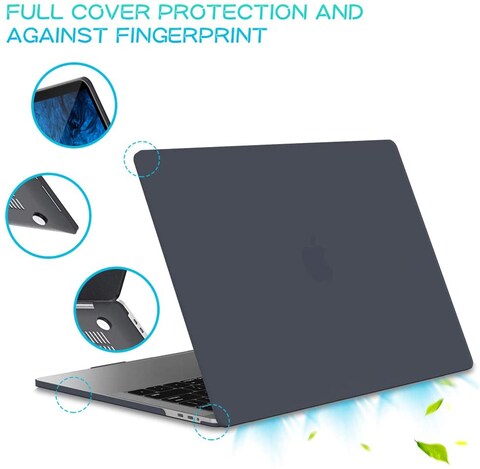 Ntech Macbook Pro 16 Inch (2019 Release), Hardshell Case Cover For Macbook Pro 16&quot; With Touch Bar And Touch Id Model A2141 - Black ((Ntech))