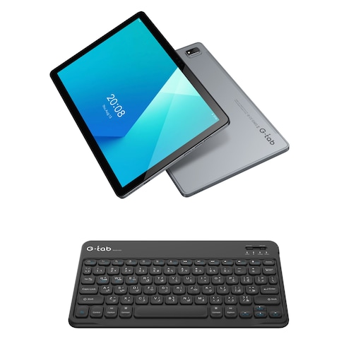 G-tab C30 10.1-Inch 8GB RAM 128GB Wi-Fi 5G With CK2 Keyboard Grey