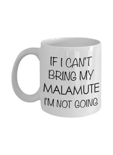 muGGyz Printed Ceramic Coffee Mug White/Black 9.5x8centimeter