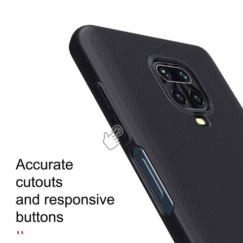 Crystal Frosted Case Cover For Redmi Note 9 Pro Black