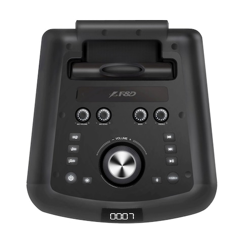 F&amp;D PA300 Bluetooth Party Speaker - 100 Watt - Black